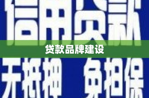 赞皇贷款品牌建设