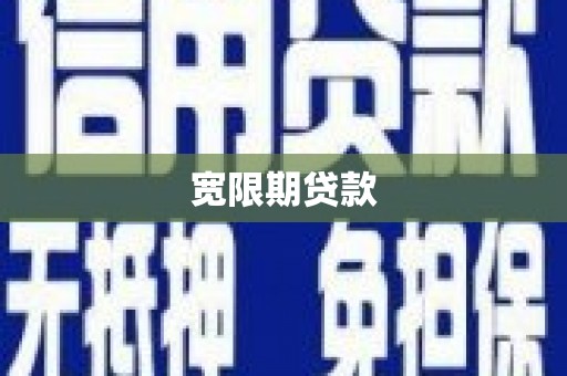赞皇宽限期贷款