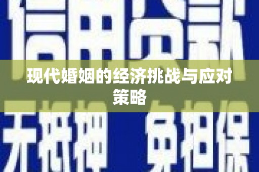 赞皇现代婚姻的经济挑战与应对策略