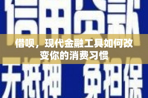 赞皇借呗，现代金融工具如何改变你的消费习惯