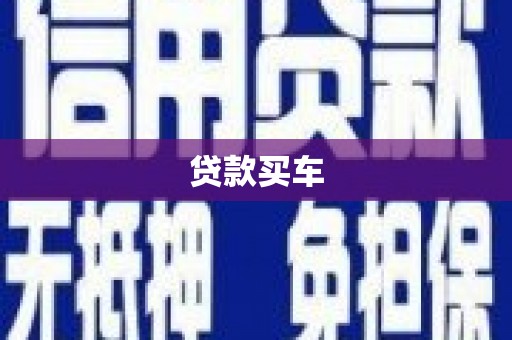 赞皇贷款买车