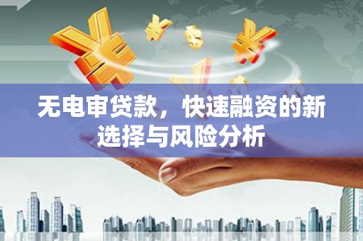 赞皇无电审贷款，快速融资的新选择与风险分析