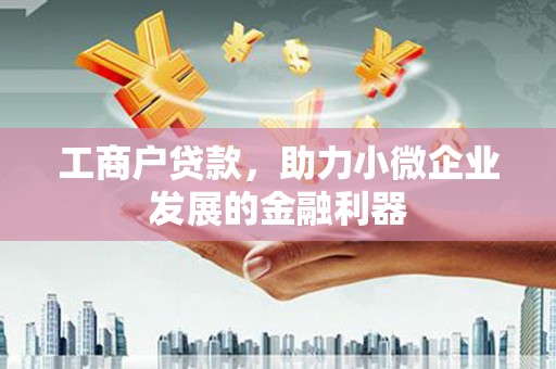 赞皇工商户贷款，助力小微企业发展的金融利器