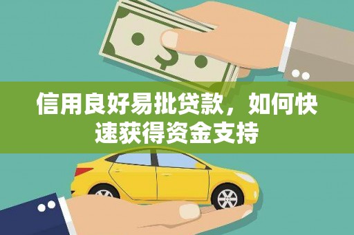 赞皇信用良好易批贷款，如何快速获得资金支持