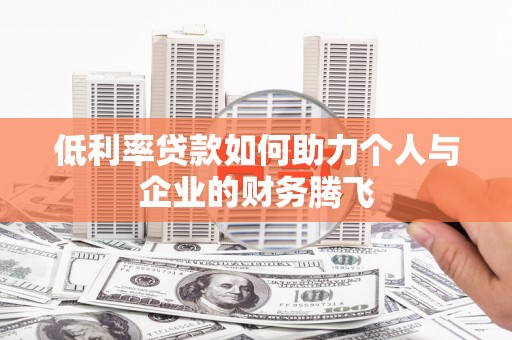 赞皇低利率贷款如何助力个人与企业的财务腾飞