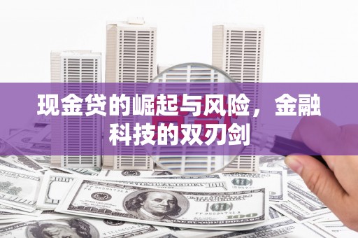 赞皇现金贷的崛起与风险，金融科技的双刃剑