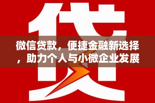 赞皇微信贷款，便捷金融新选择，助力个人与小微企业发展