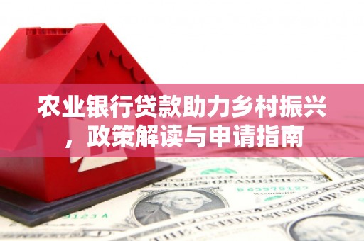 赞皇农业银行贷款助力乡村振兴，政策解读与申请指南