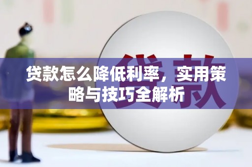 赞皇贷款怎么降低利率，实用策略与技巧全解析