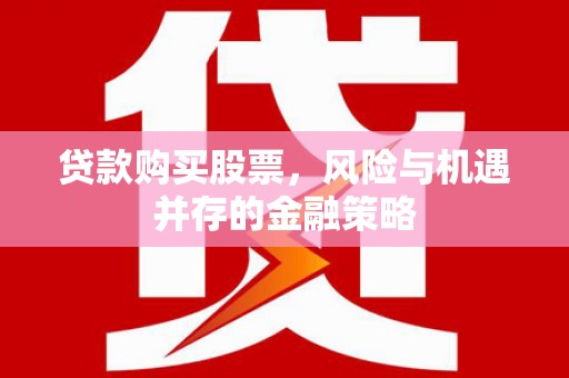赞皇贷款购买股票，风险与机遇并存的金融策略