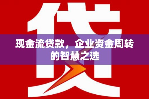 赞皇现金流贷款，企业资金周转的智慧之选