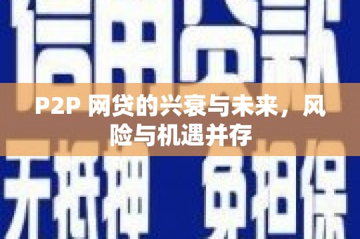 赞皇P2P 网贷的兴衰与未来，风险与机遇并存