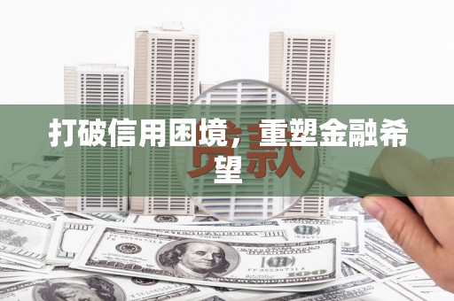 赞皇打破信用困境，重塑金融希望