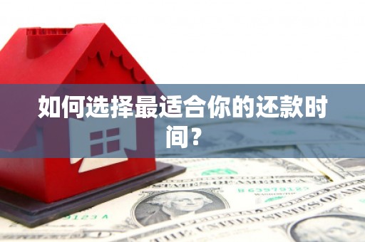 赞皇如何选择最适合你的还款时间？